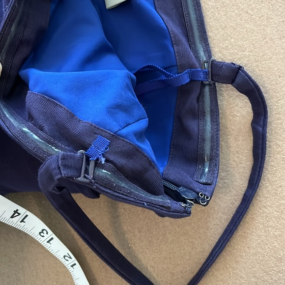 Maeve by Anthropologie Button Two Piece Cotton/Silk Dress in Navy/Purple- Size 0 - Picture 10 of 12